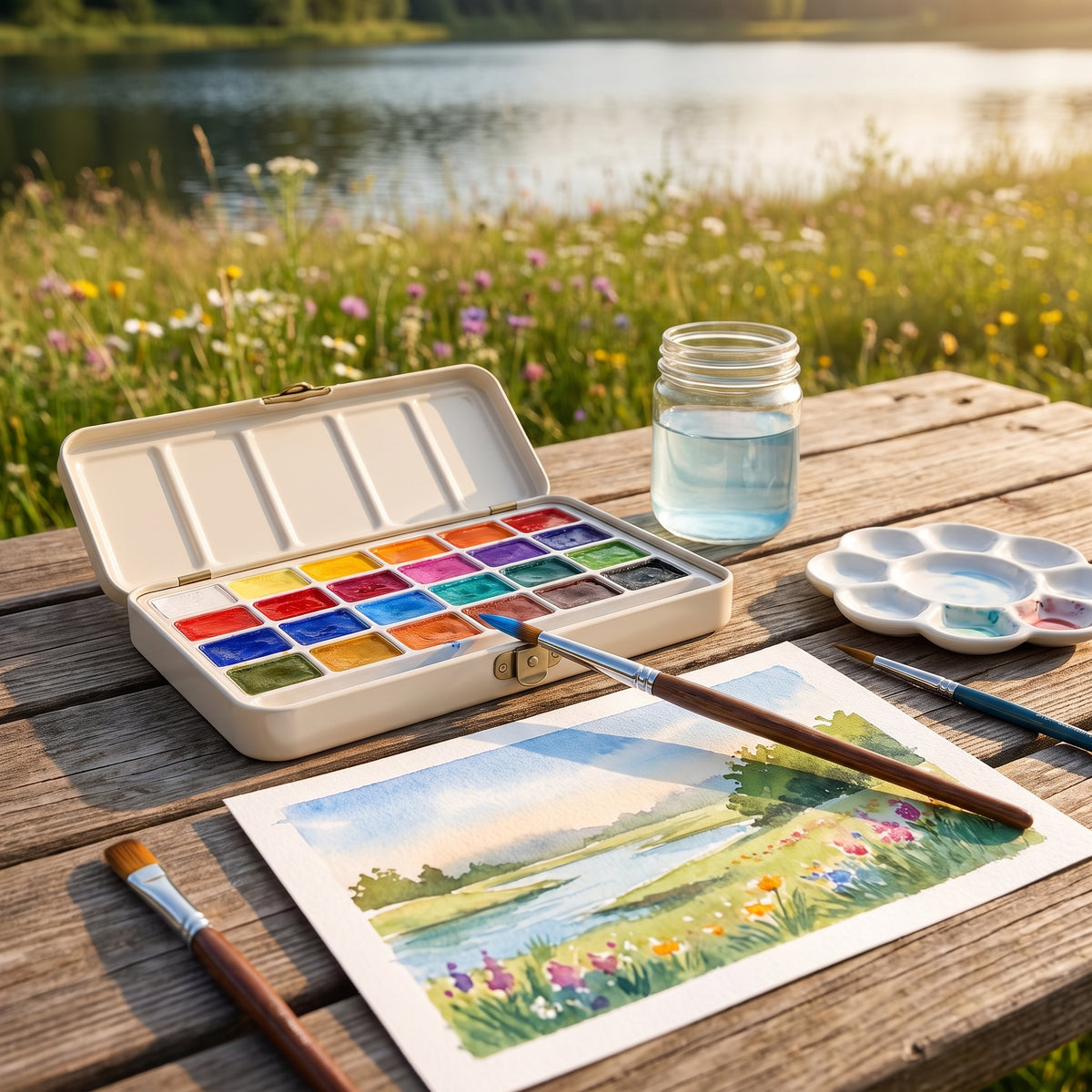 Watercolor Paint Set