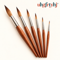 Round Paintbrush Set