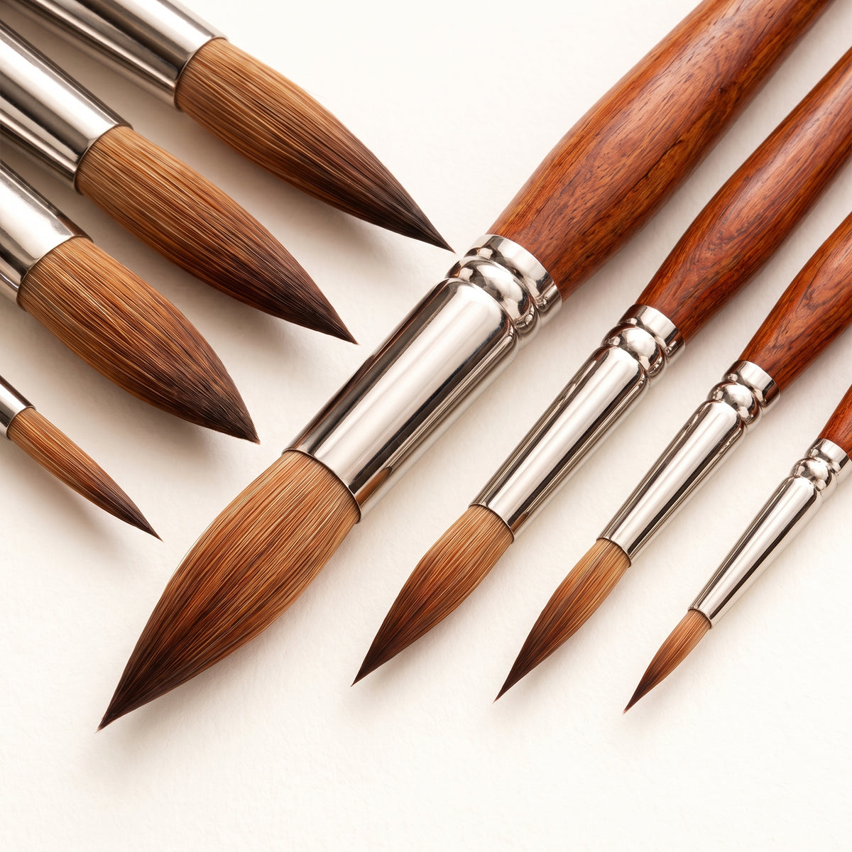 Round Paintbrush Set
